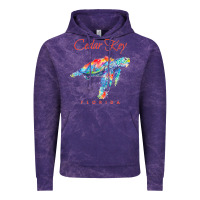 Cloud Purple Cedar Key Florida Watercolor Sea Turtle Sweatshirt Vintage Hoodie - InspiraDesign