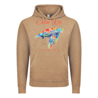 Vintage Coffee Cedar Key Florida Watercolor Sea Turtle Sweatshirt Vintage Hoodie - InspiraDesign