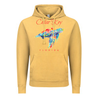 Vintage Mustard Cedar Key Florida Watercolor Sea Turtle Sweatshirt Vintage Hoodie - InspiraDesign