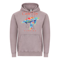 Vintage Zinc Cedar Key Florida Watercolor Sea Turtle Sweatshirt Vintage Hoodie - InspiraDesign