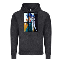 Vintage Black Neon Genesis Evangelion Rei Ayanami Vintage Hoodie - InspiraDesign