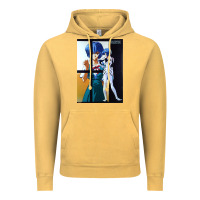 Vintage Mustard Neon Genesis Evangelion Rei Ayanami Vintage Hoodie - InspiraDesign
