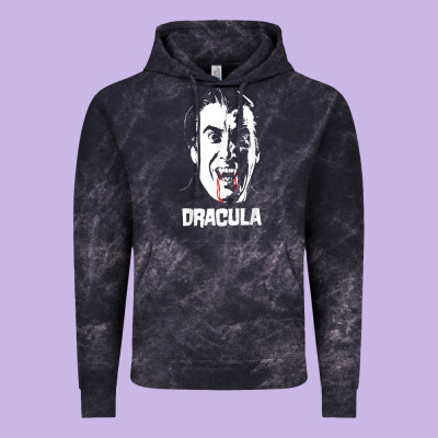 Dracula Vampire Classic Horror Flick White T Shirt Vintage Hoodie Designed By Inspiradesign
