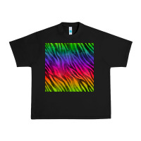 Black colorful zebra seamless pattern Urban Heavy Tee - BundleAndBundleShop