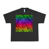 Pigment Black colorful zebra seamless pattern Urban Heavy Tee - BundleAndBundleShop