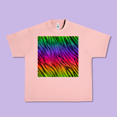 Colorful Zebra Seamless Pattern Urban Heavy Tee Designed By Bundleandbundleshop