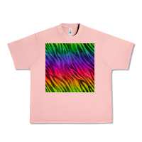 Salmon colorful zebra seamless pattern Urban Heavy Tee - BundleAndBundleShop