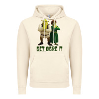 Vintage Artic Shrek Fiona & Shrek Get Ogre It Text Poster Vintage Hoodie - InspiraDesign