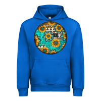 Cobalt Round western pattern Urban Hoodie - Jasminsmagicworld