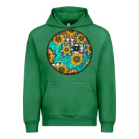 Emerald Round western pattern Urban Hoodie - Jasminsmagicworld