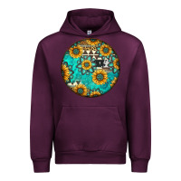 Mauve Wine Round western pattern Urban Hoodie - Jasminsmagicworld