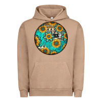 Pigment Burro Round western pattern Urban Hoodie - Jasminsmagicworld
