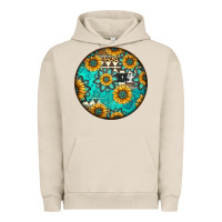 Pigment French Oak Round western pattern Urban Hoodie - Jasminsmagicworld