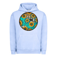 Pigment Grape Ice Round western pattern Urban Hoodie - Jasminsmagicworld