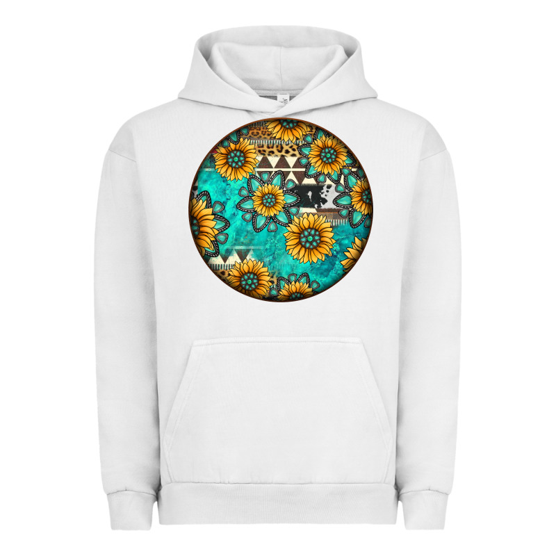 Round Western Pattern Urban Hoodie by Jasminsmagicworld | Teevron