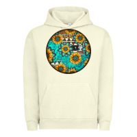 Pigment Pistachio Round western pattern Urban Hoodie - Jasminsmagicworld