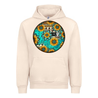 Sandshell Round western pattern Urban Hoodie - Jasminsmagicworld