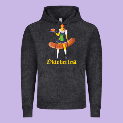 Barmaid Oktoberfest Funny German Woman Dirndl Bratwurst T Shirt Vintage Hoodie Designed By Inspiradesign