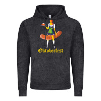 Vintage Black barmaid oktoberfest funny german woman dirndl bratwurst t shirt Vintage Hoodie - InspiraDesign