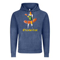Vintage Denim barmaid oktoberfest funny german woman dirndl bratwurst t shirt Vintage Hoodie - InspiraDesign