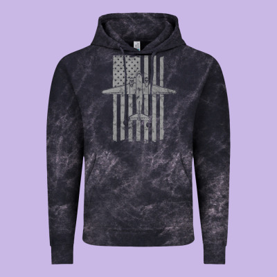 C-47 Skytrain Wwii Transport Airplane Vintage Flag Vintage Hoodie Designed By Inspiradesign