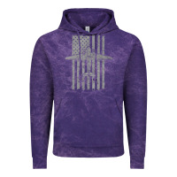 Cloud Purple C-47 Skytrain Wwii Transport Airplane Vintage Flag Vintage Hoodie - InspiraDesign