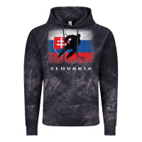 Cloud Black Slovakia Ice Hockey Slovak Flag Vintage Hoodie - InspiraDesign