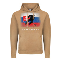 Slovakia Ice Hockey Slovak Flag Vintage Hoodie | Teevron