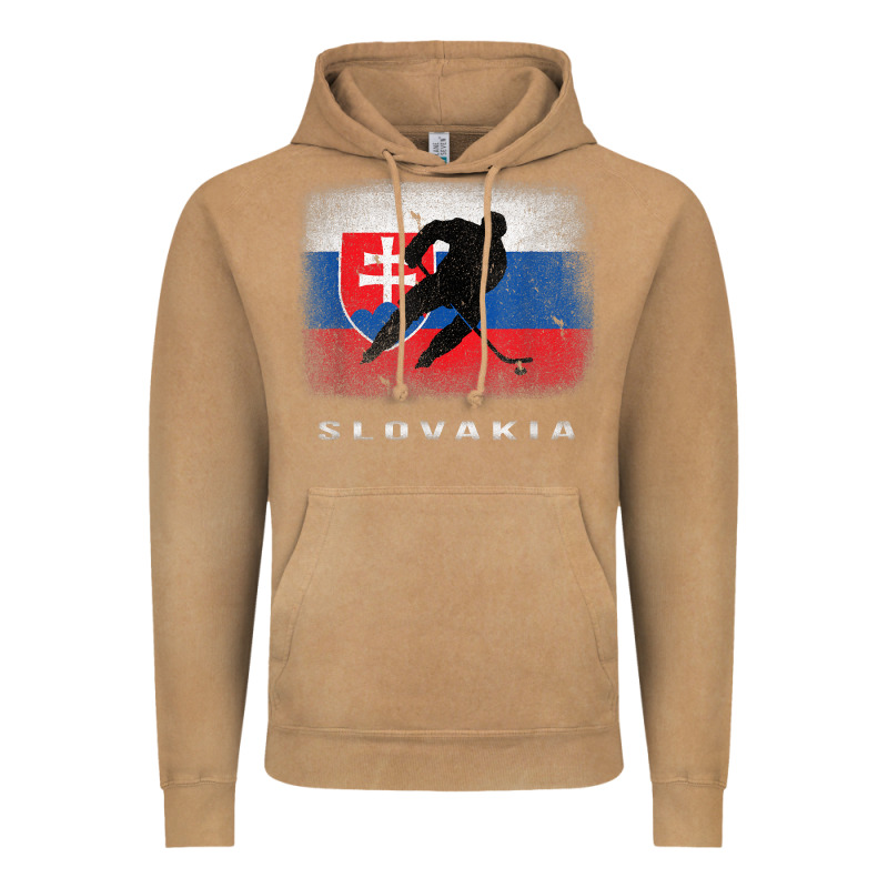 Slovakia Ice Hockey Slovak Flag Vintage Hoodie by InspiraDesign | Teevron