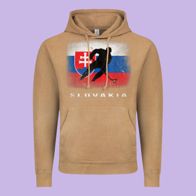 Slovakia Ice Hockey Slovak Flag Vintage Hoodie Designed By Inspiradesign