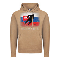 Vintage Coffee Slovakia Ice Hockey Slovak Flag Vintage Hoodie - InspiraDesign