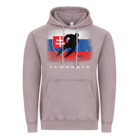 Vintage Zinc Slovakia Ice Hockey Slovak Flag Vintage Hoodie - InspiraDesign