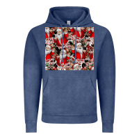 Vintage Denim Merry Christmas Vintage Hoodie - CowhideDigitalArt