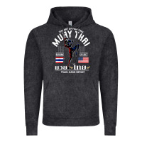 Vintage Black thailand american flag muay thai boxing train hard repeat t shirt Vintage Hoodie - InspiraDesign