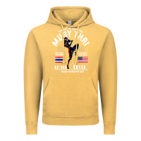 Vintage Mustard thailand american flag muay thai boxing train hard repeat t shirt Vintage Hoodie - InspiraDesign