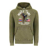 Vintage Olive thailand american flag muay thai boxing train hard repeat t shirt Vintage Hoodie - InspiraDesign