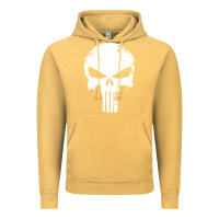 Vintage Mustard the punisher skull Vintage Hoodie - InspiraDesign