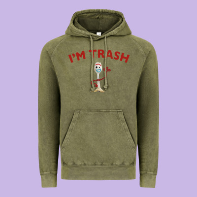 I'm Trash Forky Vintage Hoodie Designed By Inspiradesign