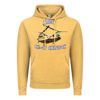 Vintage Mustard ARMY CH-47 CHINOOK HELICOPTER Vintage Hoodie - InspiraDesign
