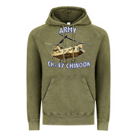 Vintage Olive ARMY CH-47 CHINOOK HELICOPTER Vintage Hoodie - InspiraDesign