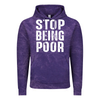 Cloud Purple stop being poor Vintage Hoodie - InspiraDesign