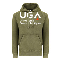 Vintage Olive université grenoble alpes Vintage Hoodie - ArtChic