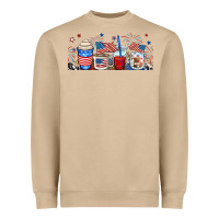 Mushroom 4th of july coffe cups Heavyweight Sweatshirt - RanaPortraitStore