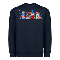 Navy 4th of july coffe cups Heavyweight Sweatshirt - RanaPortraitStore