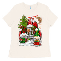 Bone christmas gnome truck Ladies Tee - BundleAndBundleShop
