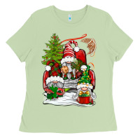 Matcha christmas gnome truck Ladies Tee - BundleAndBundleShop
