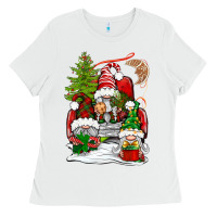 White christmas gnome truck Ladies Tee - BundleAndBundleShop