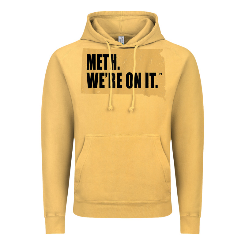 Mens Meth We're On It South Dakota Anti Drugs Campaign Vintage T Shirt Vintage Hoodie by ArtChic | Teevron