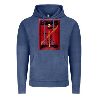 Vintage Denim From The Earth To The Moon Jules Verne Book Cover Design Vintage Hoodie - ArtChic