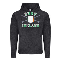 Vintage Black ireland surfing hoodie  irish flag surfboards design Vintage Hoodie - ArtChic